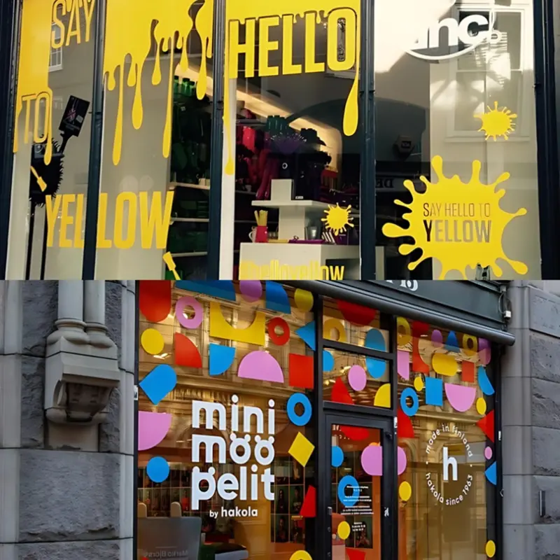 decoracion de ventanas en vinil