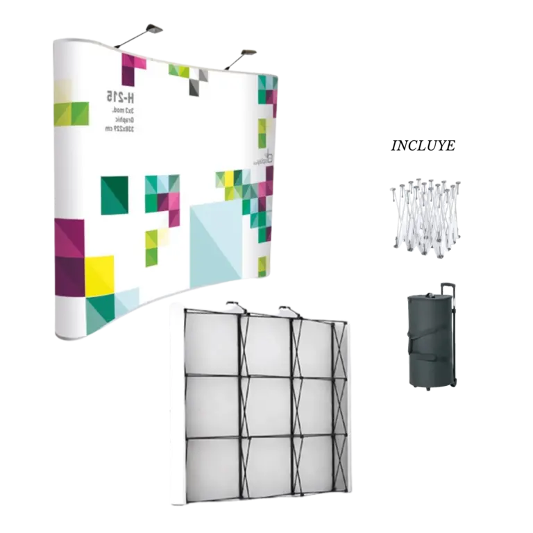 pop up imantado curvo 230 x 230